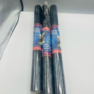 Con-Tact Self Adhesive Decorative Covering -  18” x 24’ Marbled Black- 3 Rolls